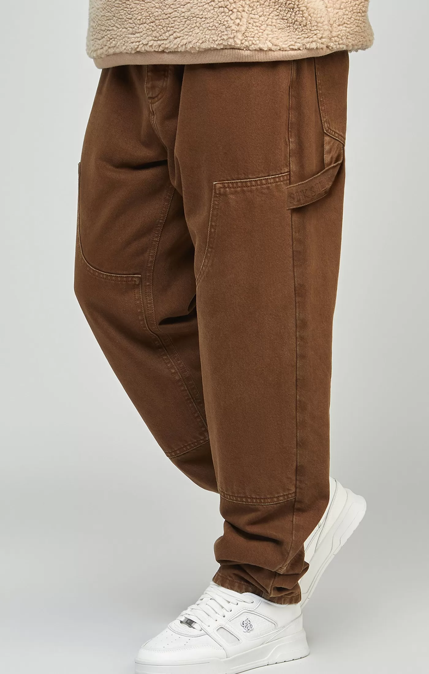 Store Brown proste fit dżins Dżinsy