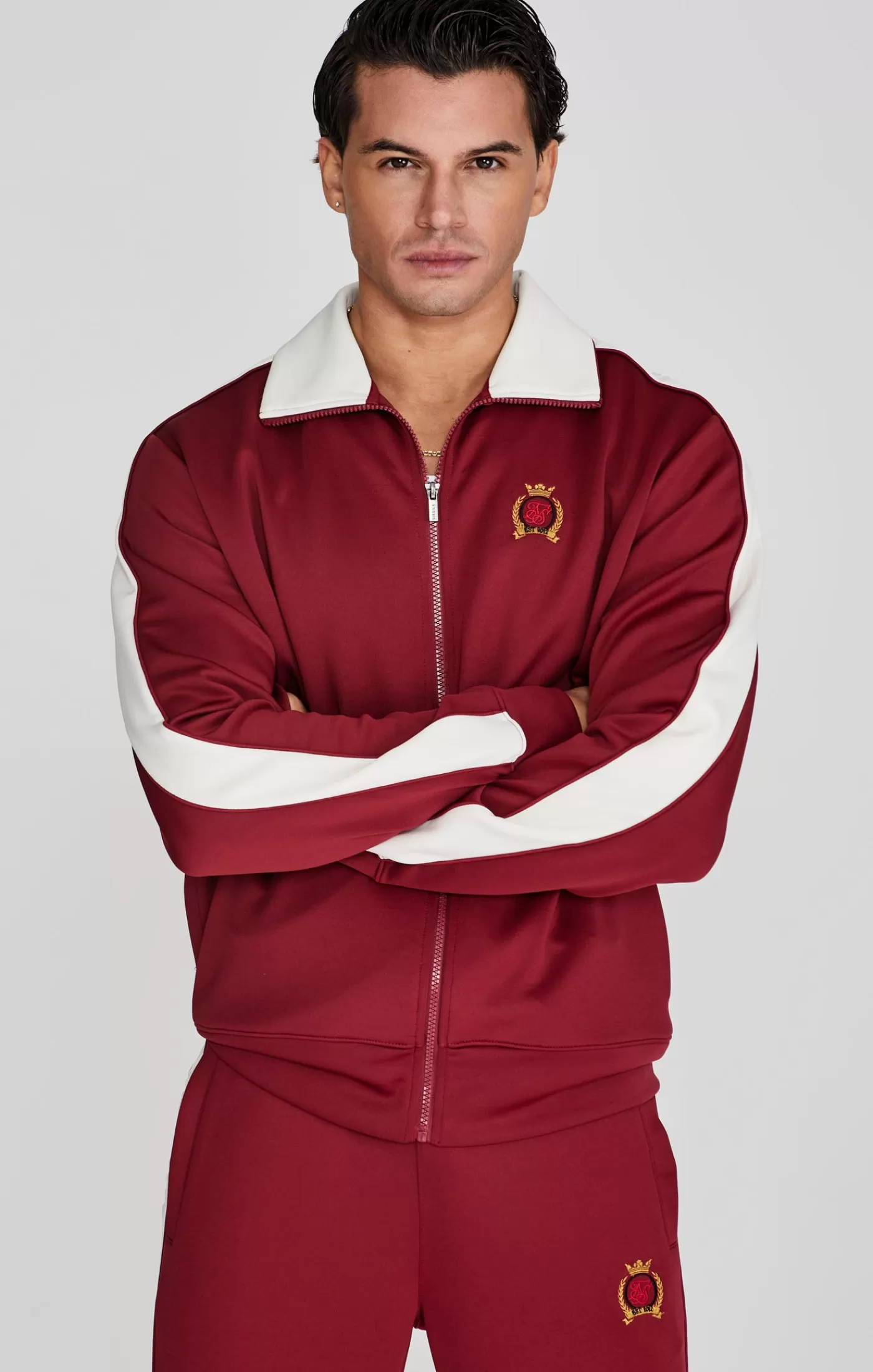 New Crest Track Top Bluzy Z Kapturem