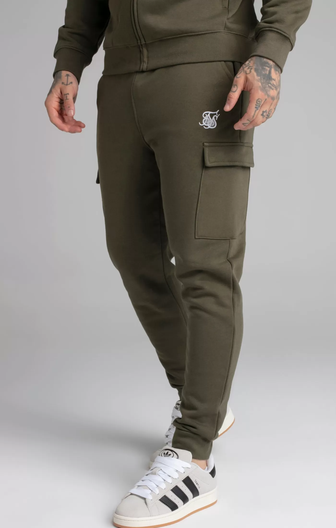 Clearance Khaki Essential Cargo Jogger Spodnie Dresowe