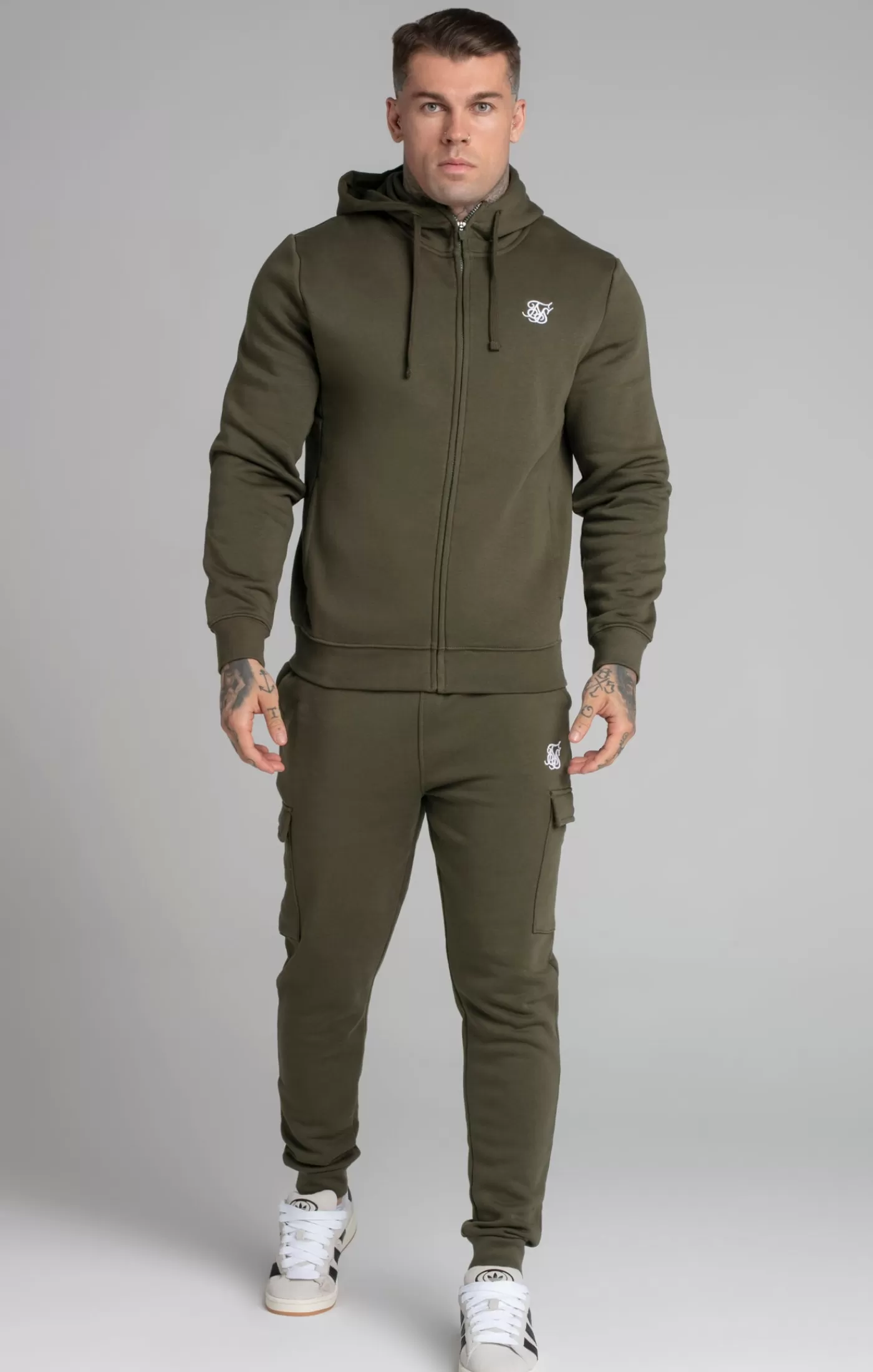 Clearance Khaki Essential Cargo Jogger Spodnie Dresowe
