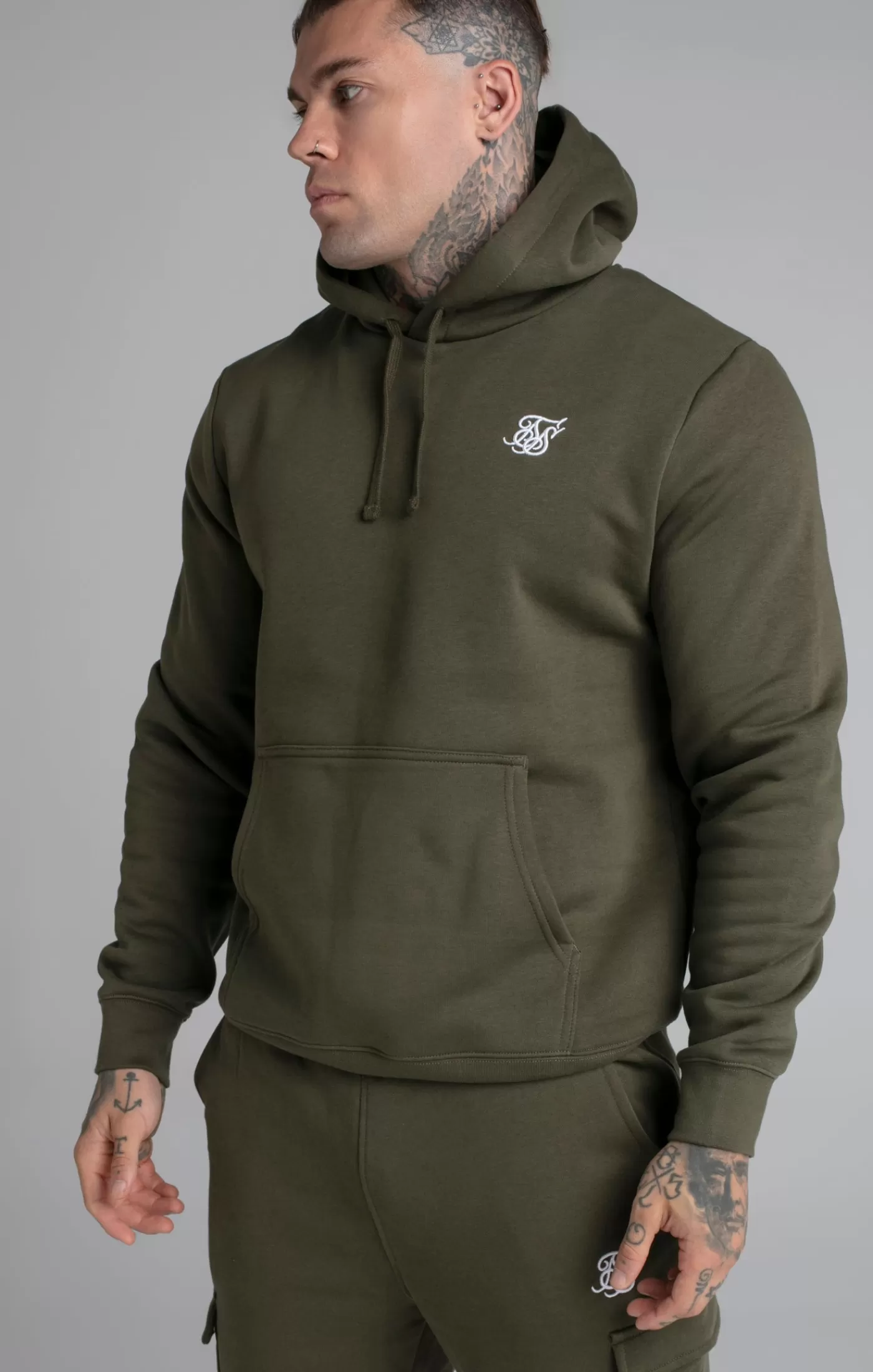 Best Khaki Essential Overhead Hoodie Bluzy Z Kapturem