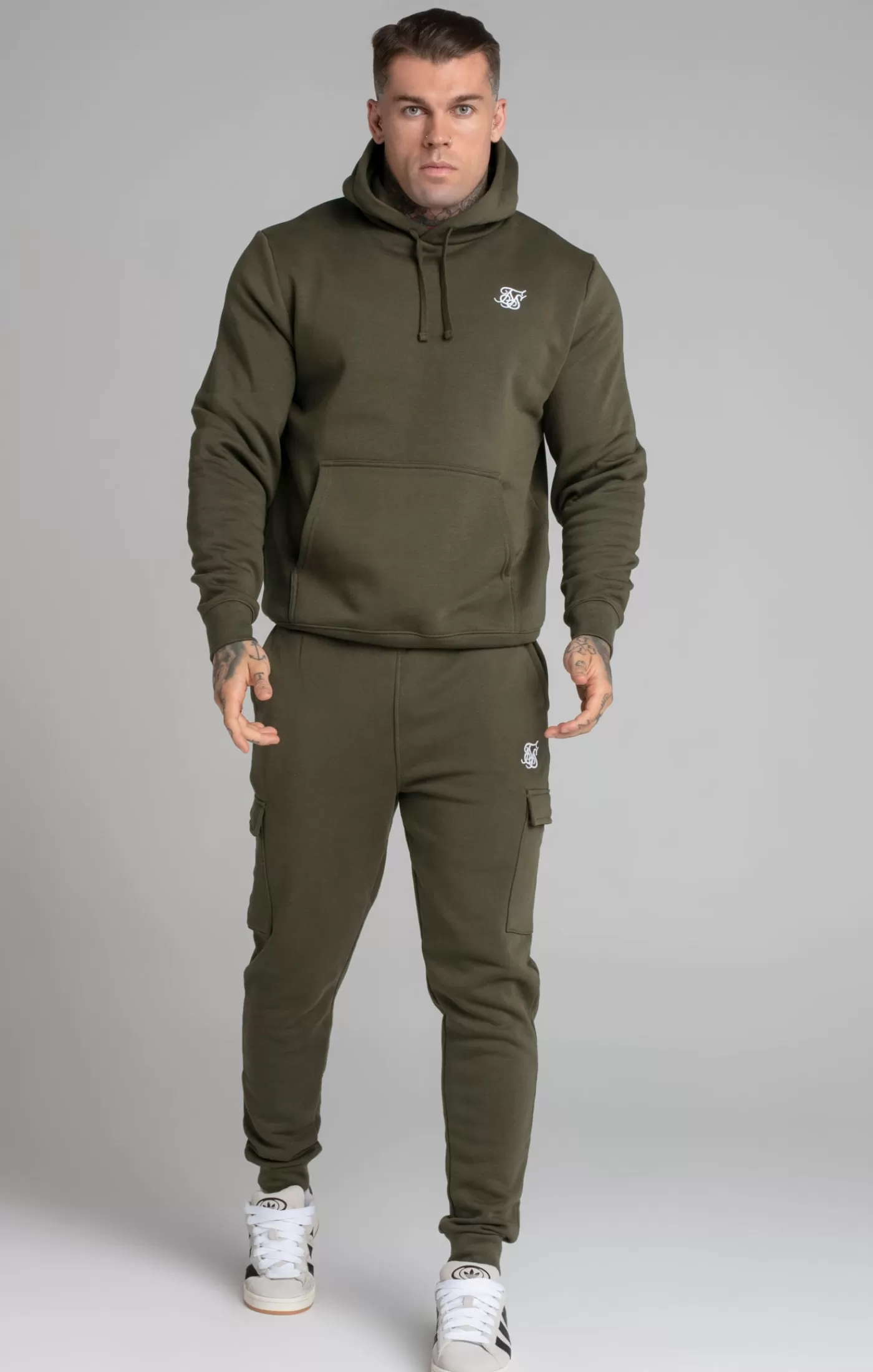 Best Khaki Essential Overhead Hoodie Bluzy Z Kapturem