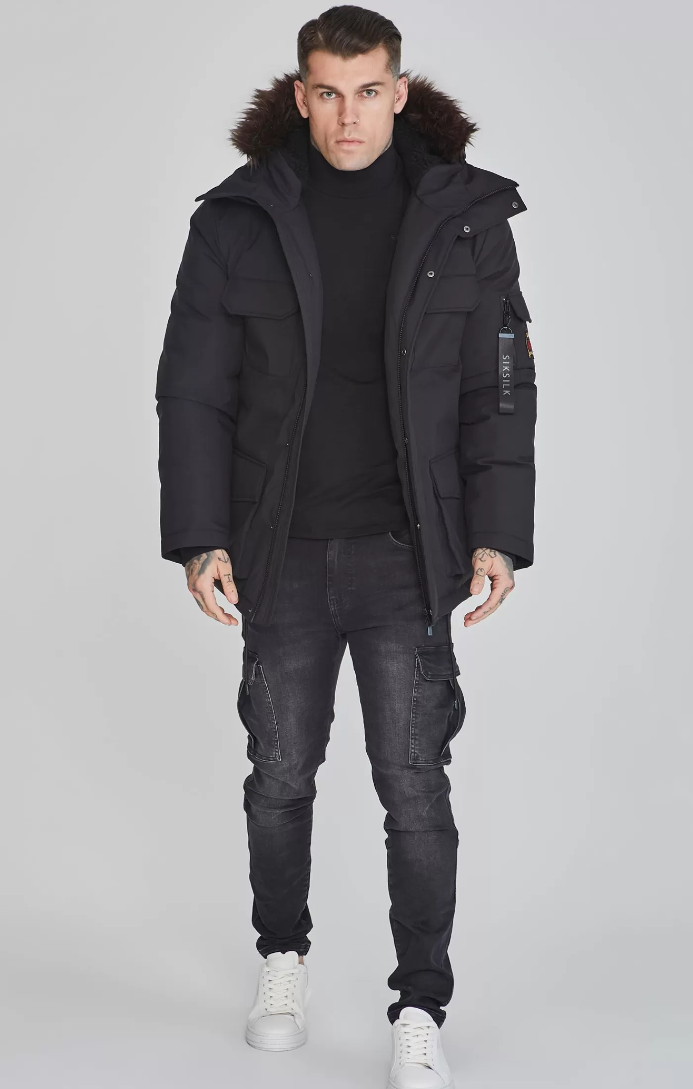 Flash Sale Kurtka z futrzanym kapturem Kurtki