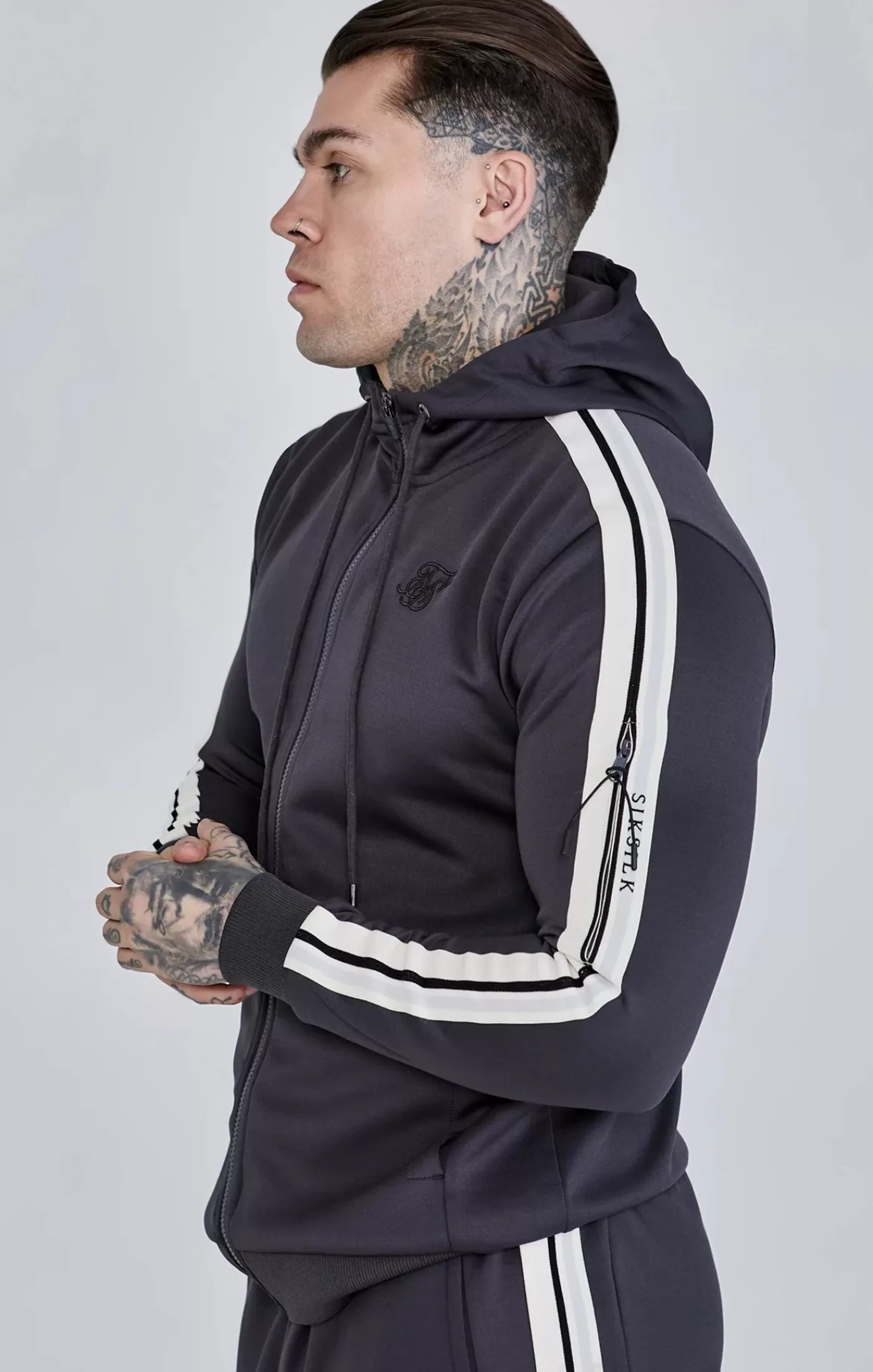 Online Pełna bluza z bluzy zip Bluzy Z Kapturem