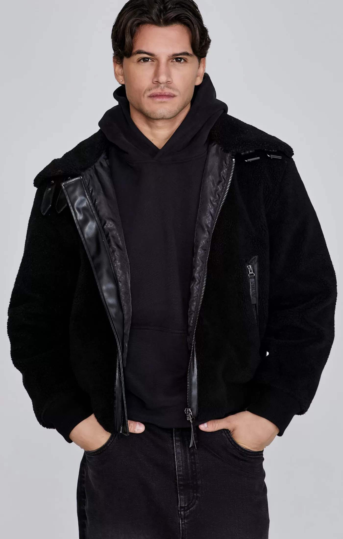 Best Sale Sherpa Bomber Kurtka Kurtki