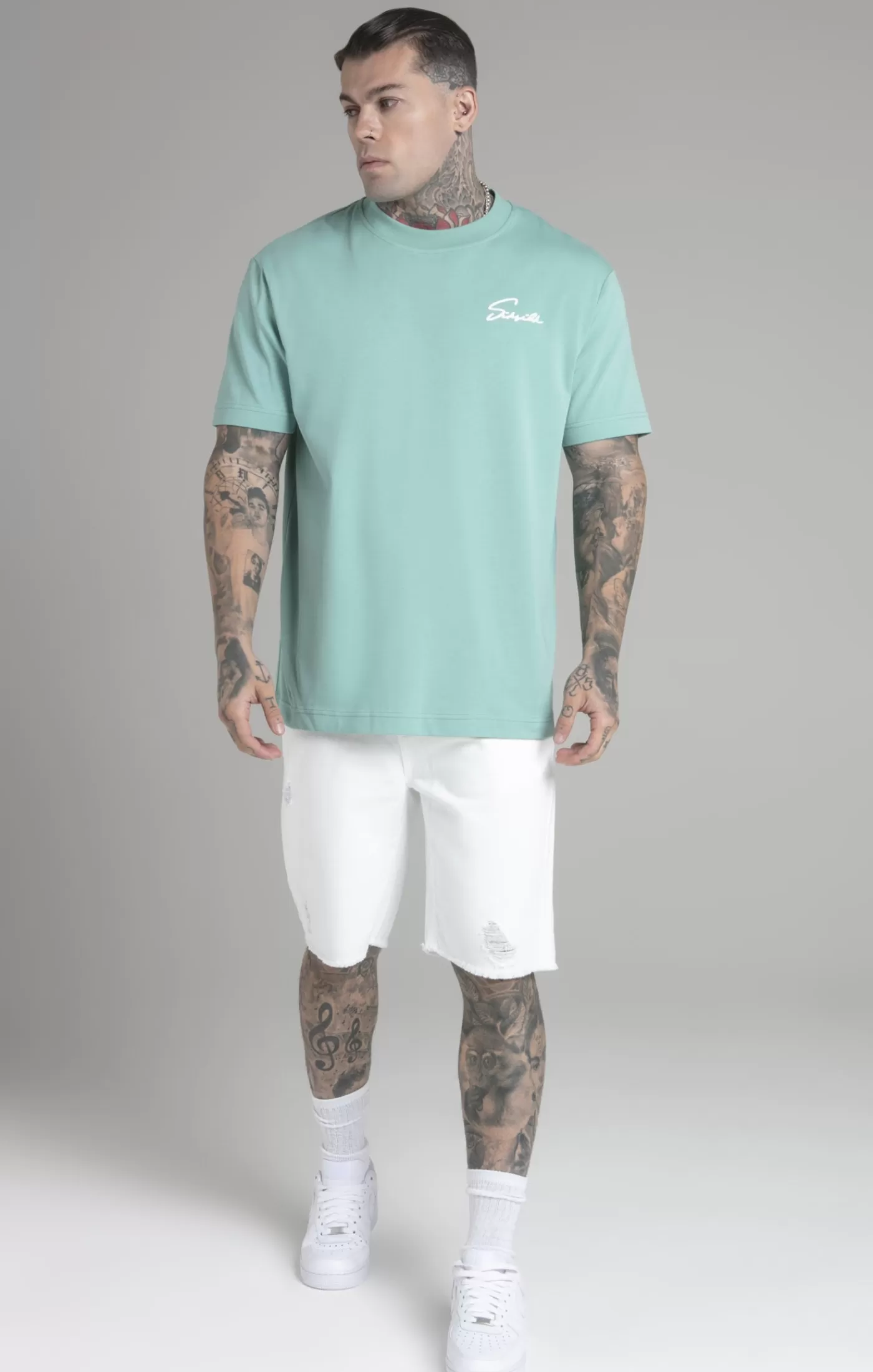 Fashion Skrypt T-shirt Koszulki