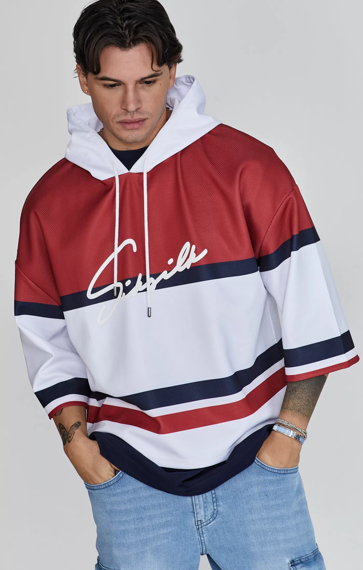 Store Sportowa bluza z kapturem Bluzy Z Kapturem